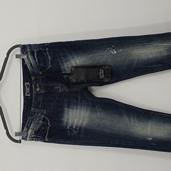 Rerock For Express Skinny Destresse Jean's Size 6 - Picture 2 of 9
